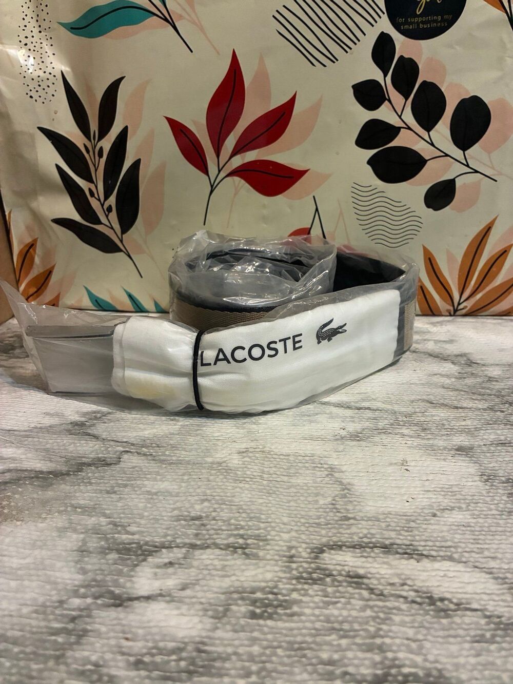 Lacoste Canvas Belt New